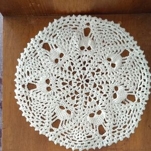 Handmade Crochet Skull Doily